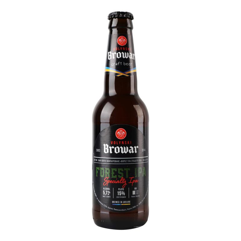 Пиво Volynski Browar Forest Ipa світле 5.7% 0.35 л скло